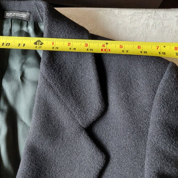 Hunt Club Brand Men's Wool And Cashmere Blend Long Overcoat, Sz 40R/Large - Picture 5 of 12